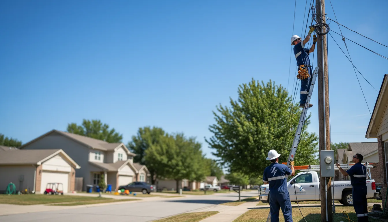 Residential electrician providing installation services in Hudson, SD